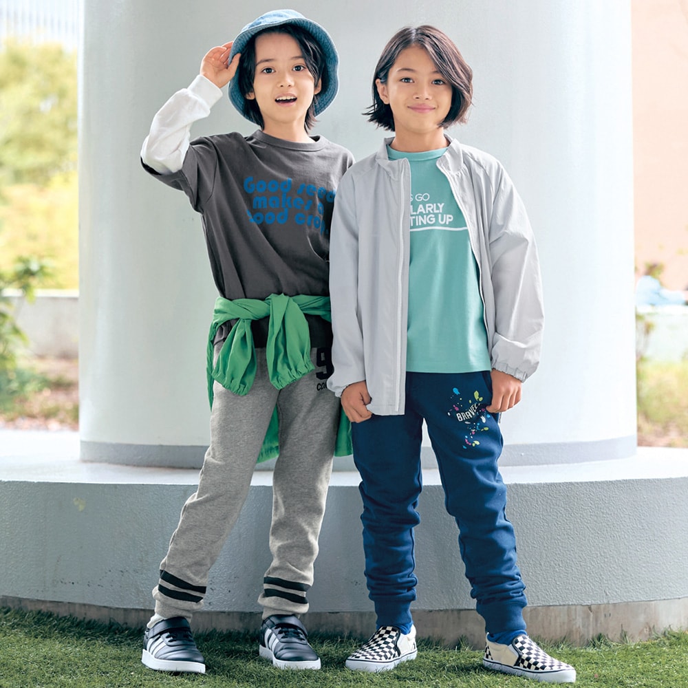 プリント裏毛ロングパンツ【子供ズボン】【男の子】の通販｜ベルメゾン