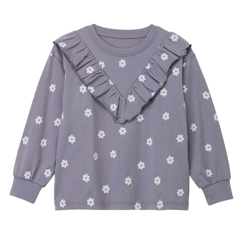 選べるフリルデザインゆる長袖Ｔシャツ 【子供服】