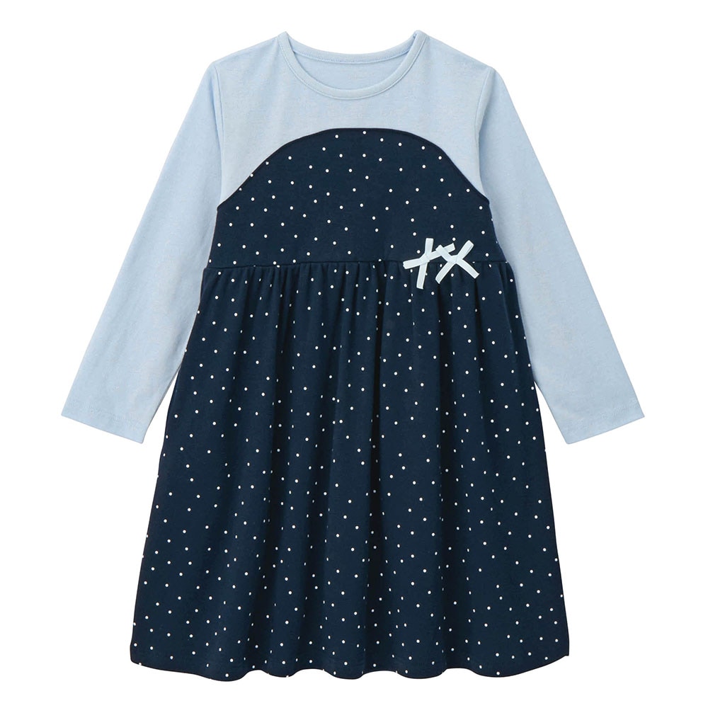 サックス×ネイビードット