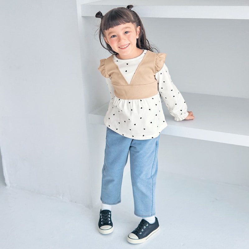 ライトブルー／モデル身長112cm・サイズ110