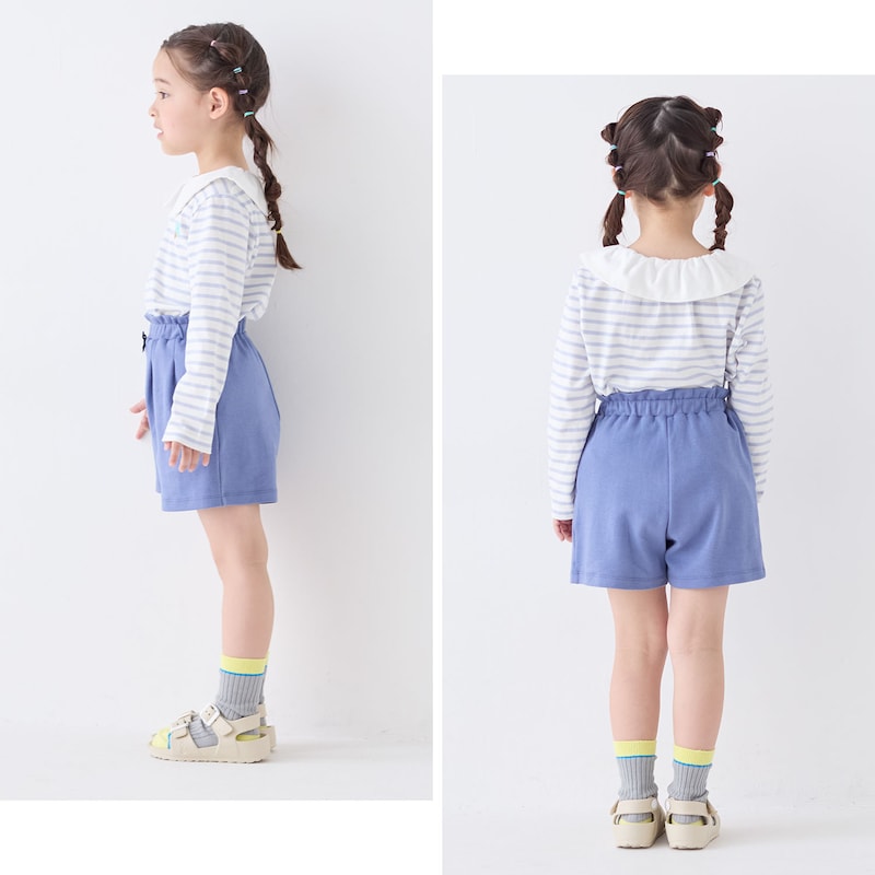 グレイッシュブルー／モデル身長106cm・110サイズ着用