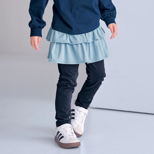 カットソー2段フリルスカッツ 【子供服】