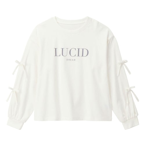 タックリボン袖デザイン長袖Ｔシャツ 【子供服】