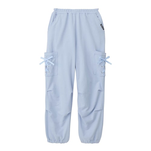 ポケットレースアップデザインパラシュートカーゴパンツ 【子供ズボン】