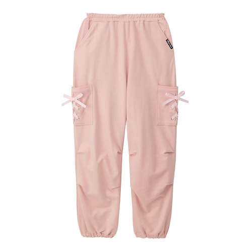 ポケットレースアップデザインパラシュートカーゴパンツ 【子供ズボン】