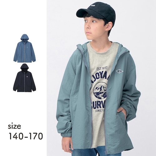 ナイロンタフタ軽量撥水ウインドブレーカー 【子供服】