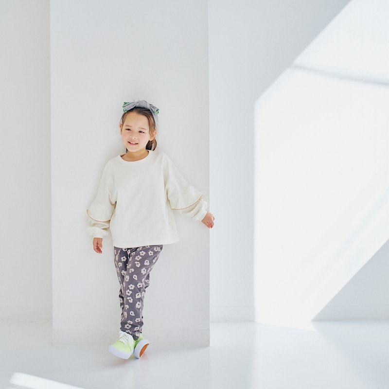 モデル身長105cm、110サイズ着用