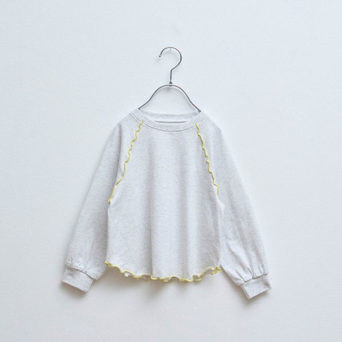 部屋干しでも乾きやすい配色メロウ使い長袖プルオーバー 【子供服】