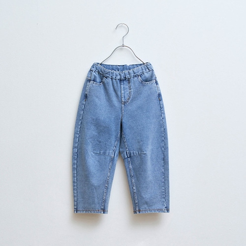 やわらかニットデニムバレルレッグパンツ 【子供ズボン】