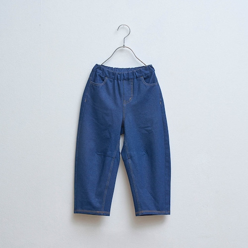 やわらかニットデニムバレルレッグパンツ 【子供ズボン】
