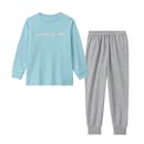 アクアグリーン×杢グレー