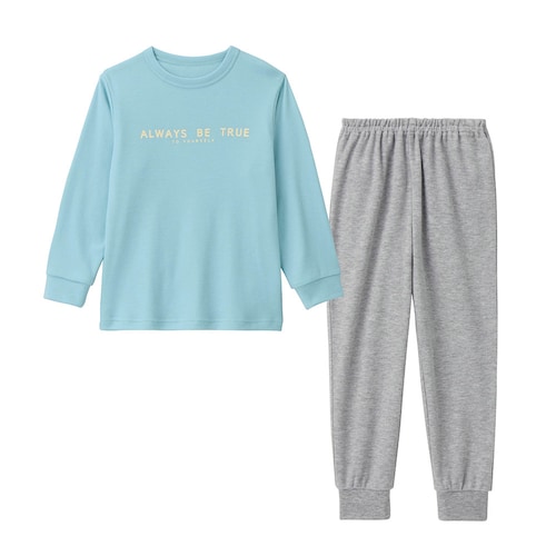 【プチプラGITA】股上深めのさらっと快適柔らかスムースパジャマ 【子供パジャマ 長袖】