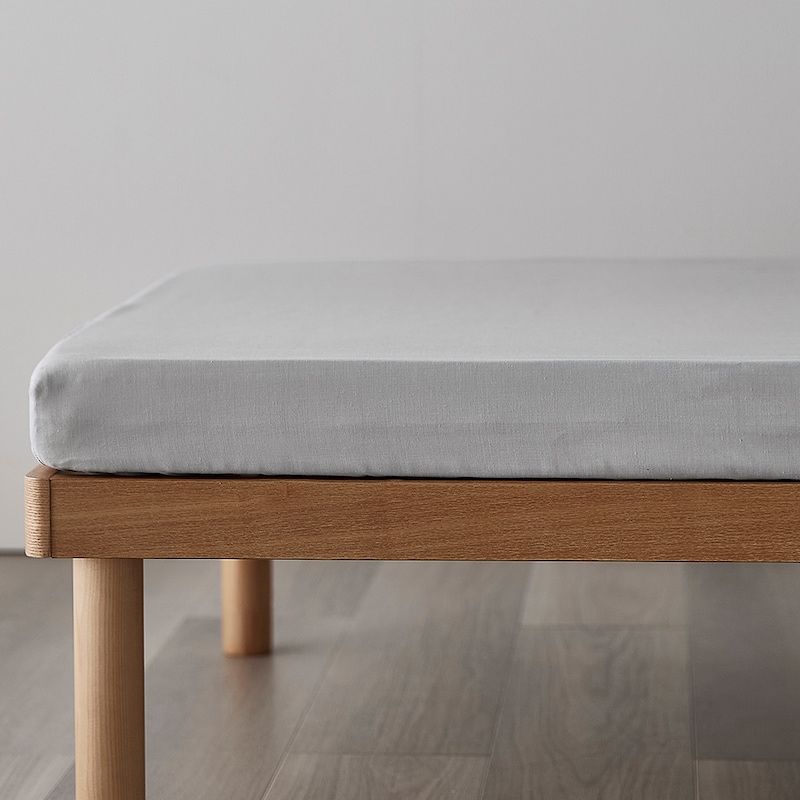 ボックスシーツは厚さ25cmまでのマットレスに対応（洋式シングル）