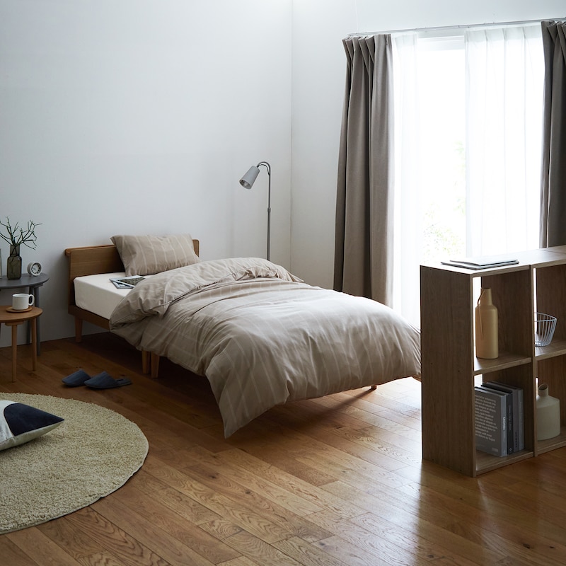 リネンナチュラル（ストライプ）・洋式シングル