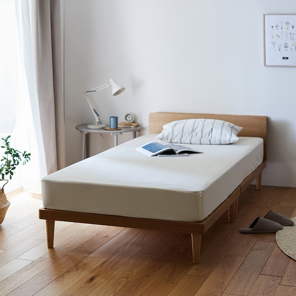 綿混素材のさらさら速乾ボックスシーツ ＜シングル／セミダブル