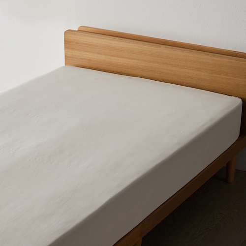 綿混素材のさらさら速乾ボックスシーツ ＜シングル／セミダブル／ダブル＞