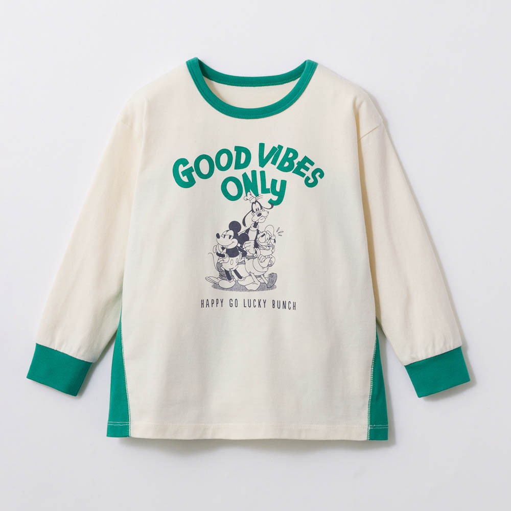 キッズ後ろ切替Tシャツ「ミッキー&フレンズ」(ディズニー/Disney) キッズ後ろ切替Tシャツ「ミッキー&フレンズ」(ディズニー/Disney)