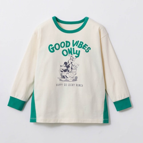 キッズ後ろ切替Tシャツ「ミッキー＆フレンズ」
