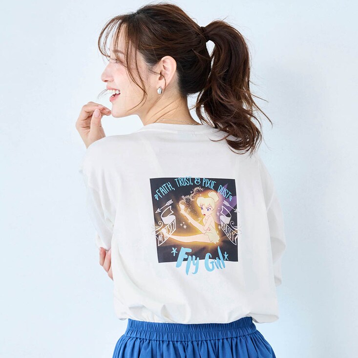 ユニセックス蓄光プリント長袖Tシャツ（選べるキャラクター） ディズニー/Disney