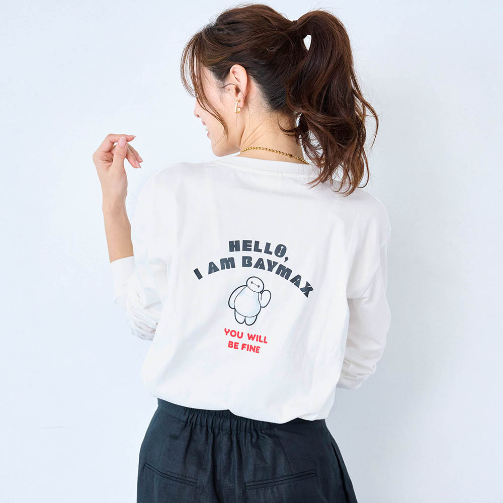 【ディズニー/Disney】ユニセックス蓄光プリント長袖Tシャツ(選べるキャラクター)