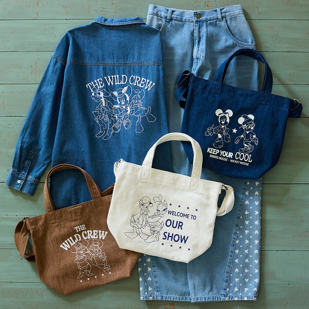 刺しゅうデニムシャツ「ミッキー＆フレンズ」(ディズニー/Disney