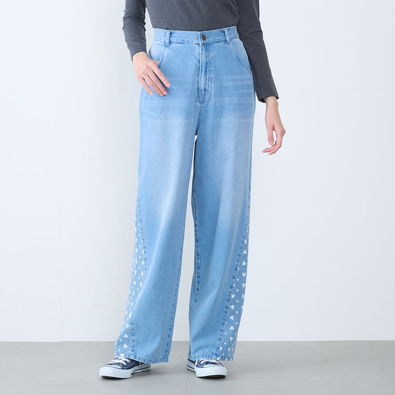 モデル身長171cm／M　※写真は撮影用のため股下＋6cmになります。