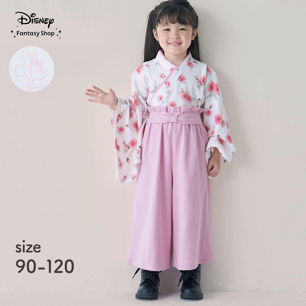【ディズニー/Disney】普段着パンツに変身!2WAY袴風セットアップ「ミニーマウス」