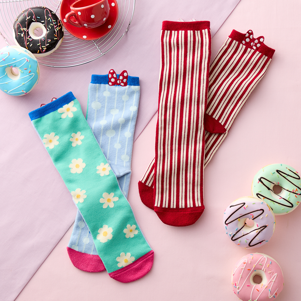 ソックス2柄セット「ミニーマウス」(ディズニー/Disney) ソックス2柄セット「ミニーマウス」(ディズニー/Disney)