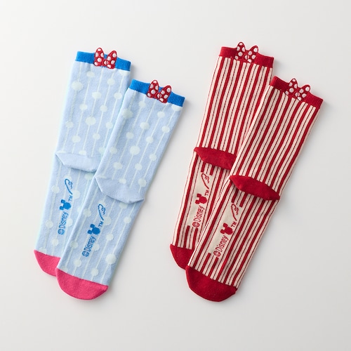 ソックス2柄セット「ミニーマウス」