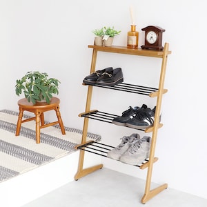 【ベルメゾン】壁に立てかけて使えるシューズラック