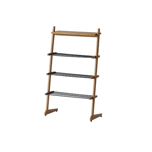 壁に立てかけて使えるシューズラック