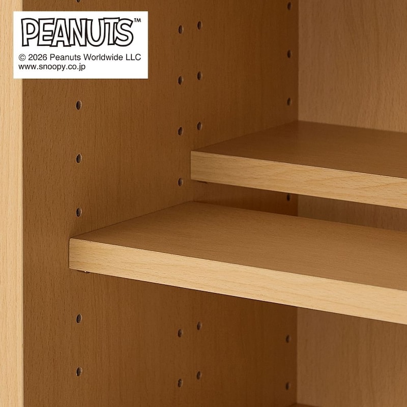 3cmピッチで可動できるダブル棚板