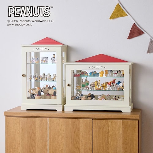 【ファンと作った】 背面ミラーの卓上コレクションケース「スヌーピー」