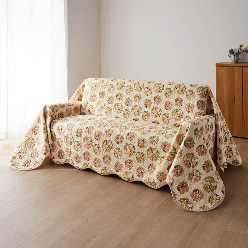 ソファーカバー使用時