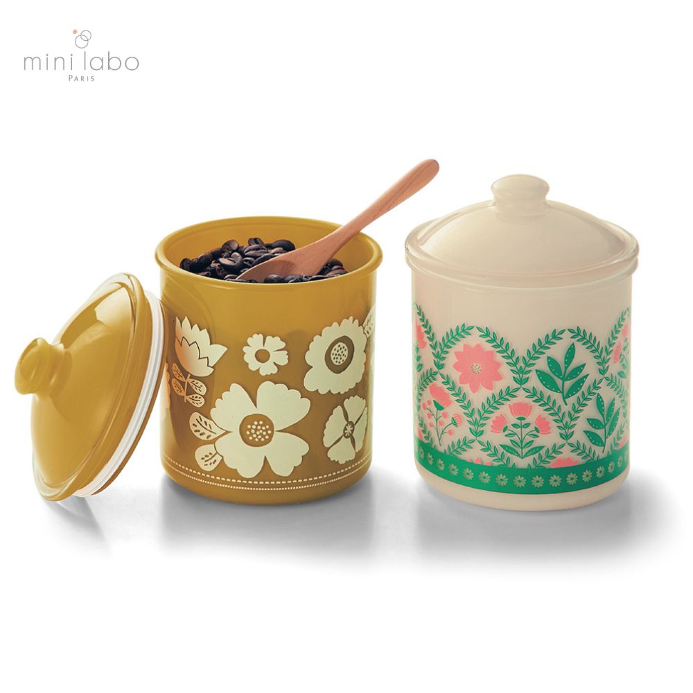 【ミニラボ/mini labo】【7月10日セール追加】 キッチンが華やぐパッキン付樹脂製 キャニスター 「ミニラボ」