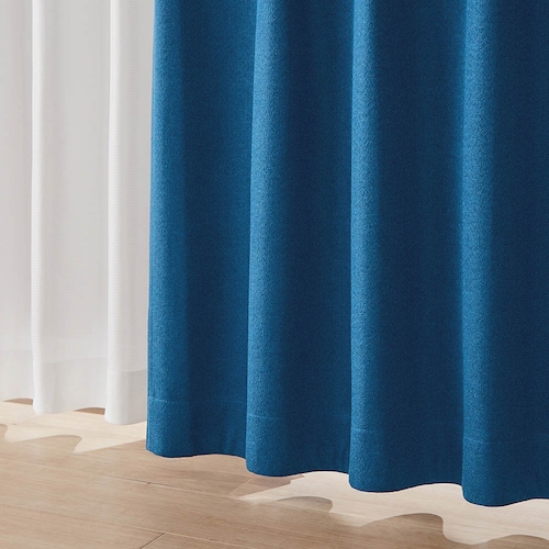 【カーテンセット】 織り生地の遮光・遮熱・防音・形状記憶カーテン&UVカット・遮熱・遮像レースカーテンセット ＜4枚組＞