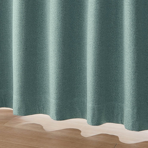 【お買い得な既製サイズ】 織り生地の遮光・遮熱・防音・形状記憶カーテン ＜2枚組／1枚＞