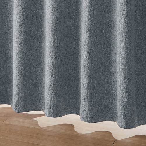 【お買い得な既製サイズ】 織り生地の遮光・遮熱・防音・形状記憶カーテン ＜2枚組／1枚＞
