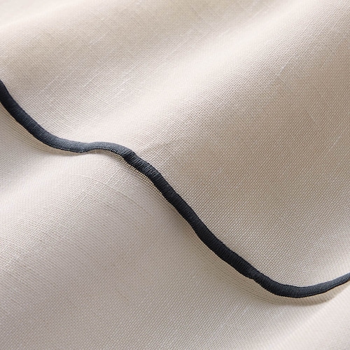 【お買い得な既製サイズ】 北欧スタイルのラップパイピングフラットカーテン ＜2枚組＞（iloi／イロアイ）