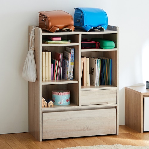 学校用品がまとめて置けるランドセルラック