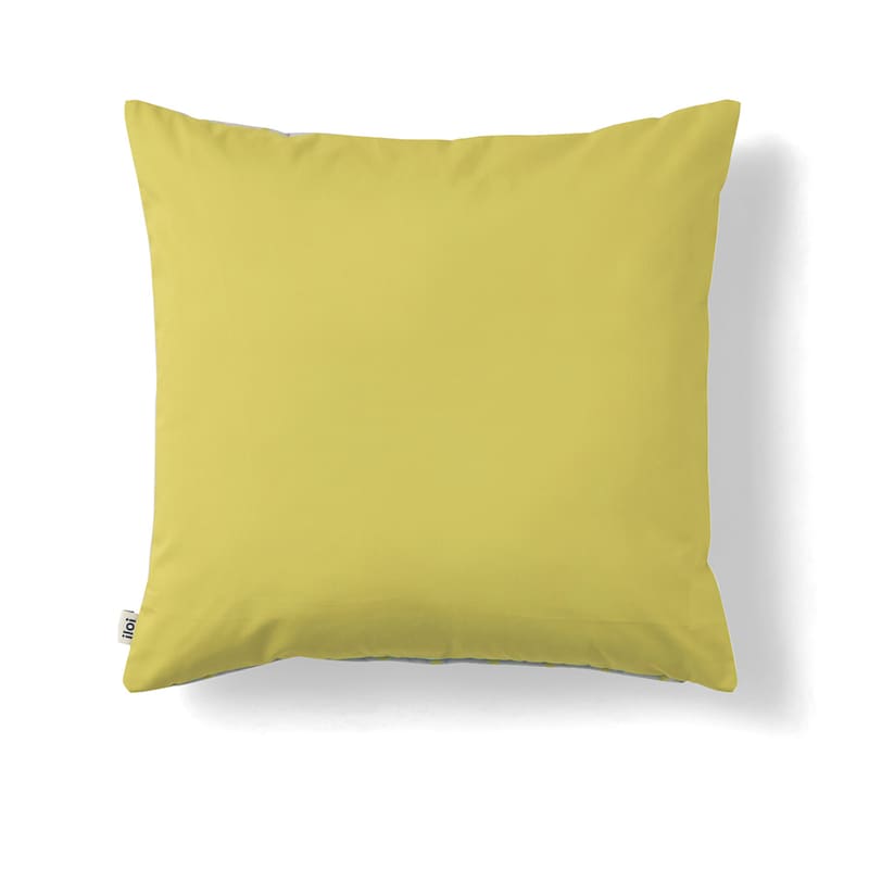 イエローストライプ／座布団カバー・裏面