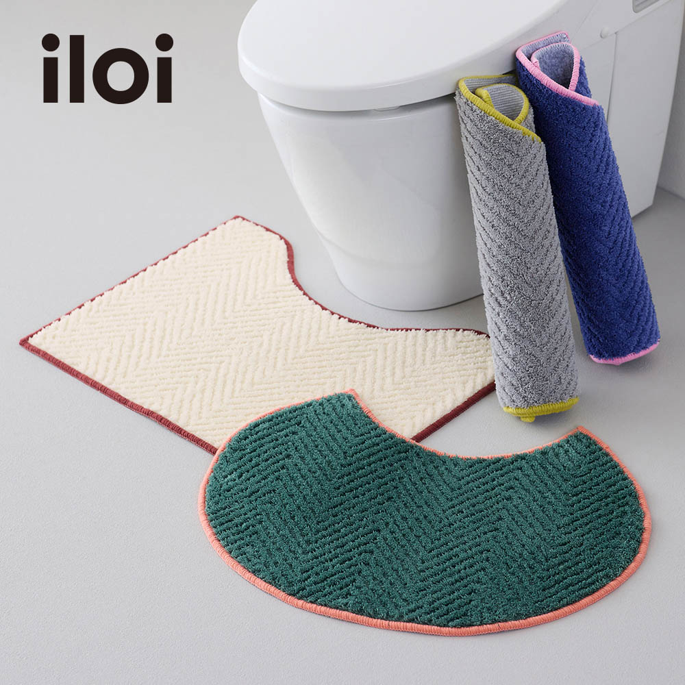 【iloi/イロアイ】北欧スタイルの抗菌防臭ミニトイレマット