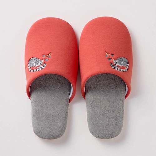 アニマル刺繍スリッパ