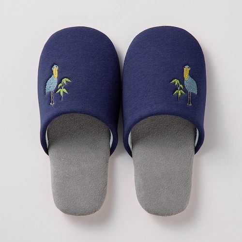 アニマル刺繍スリッパ