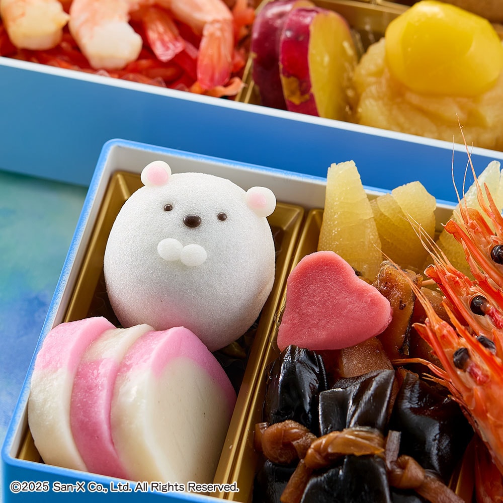 すみっコぐらし スペシャルすみっコおせち えびふらいのしっぽ 栗きんとん 予約商品】［9月30日まで 5%OFF］ おせち・三段重「すみっコ