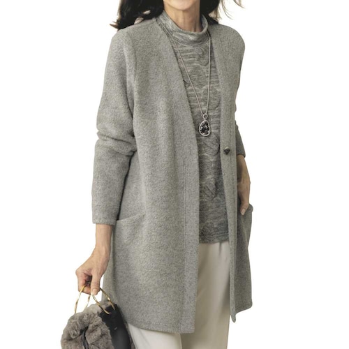 起毛カットソーロングアンサンブル