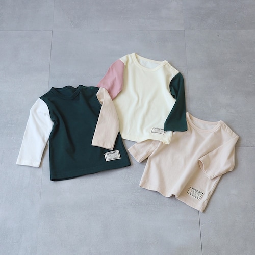 プチプラ長袖Tシャツ3枚セット 【ベビー服】【保育園着】