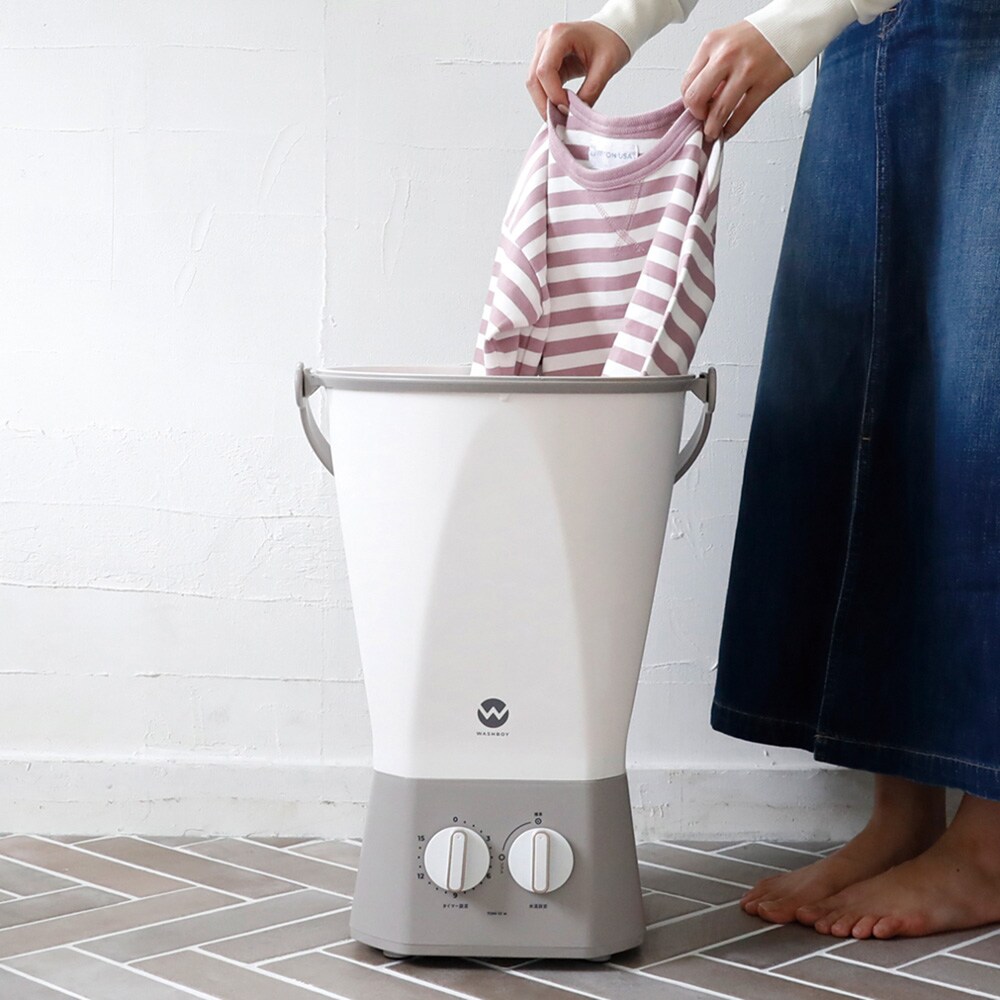 【ベルメゾン】面倒な手洗いをこれ一台で簡単に。洗濯バケツ