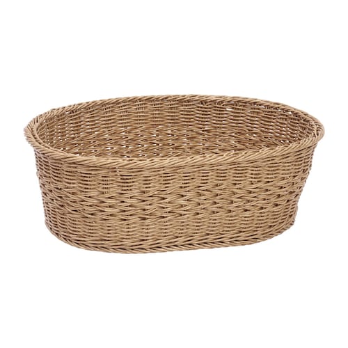 天然素材のようなラタン調 脱衣かご 【水に強い樹脂製】