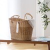 【ユティル/UTILE】まるで天然素材のような手編みのマルシェバスケット 【水に強い樹脂製】